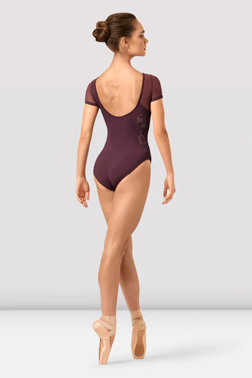 Adalia Mirage Print Boat Neck Leotard (L4312)