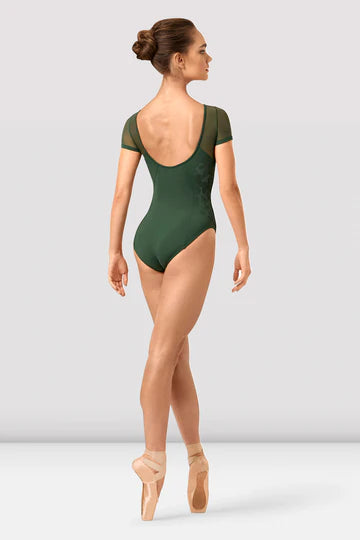 Adalia Mirage Print Boat Neck Leotard (L4312)