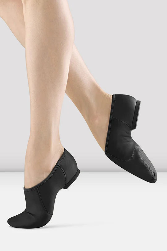 Neo-Flex Slip On Leather Jazz Shoe Black S0495G