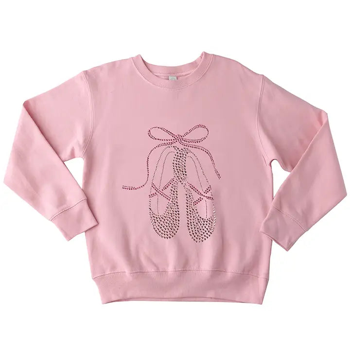 Pink Studded Ballet Sweatshirt
