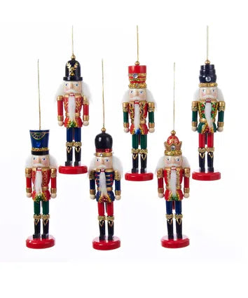 6" Classic Wooden Nutcracker Ornament (C9956)