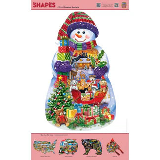 Snowman Spectacle Shaped 1000 Piece Puzzle (72444)