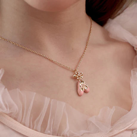 Ballet Slippers Necklace (LH701)