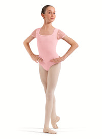 (CL20013)Floral Cap Slv Leotard-FF26