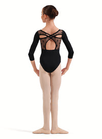 (CL60005) Floral 3/4 Slv. Leotard -FF26