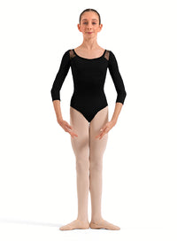 (CL60005) Floral 3/4 Slv. Leotard -FF26