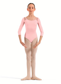 (CL60005) Floral 3/4 Slv. Leotard -FF26