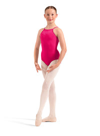 (M40007C)Emb. Halter Leotard-FF26