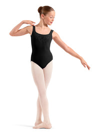 (M50012C)Emb. Mesh Tank Leotard-FF26