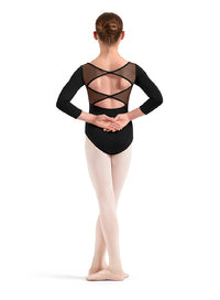 (M60004C)Emb. 3/4 Slv. Leotard-FF26