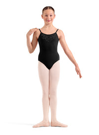 (M70009C) Emb. Strappy Cami Leotard-FF26