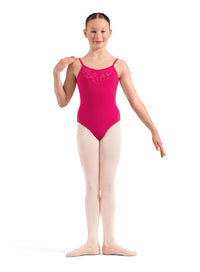 (M70009C) Emb. Strappy Cami Leotard-FF26