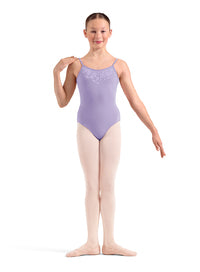 (M70009C) Emb. Strappy Cami Leotard-FF26