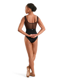 (M50010LM) Floral Emb. Tank Leotard-FF26