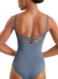 (M70008LM) Floral Emb. Strappy Back Leotard-FF26