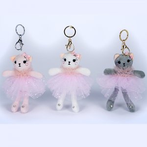 Ballerina Kitty Bag Tag (6105)