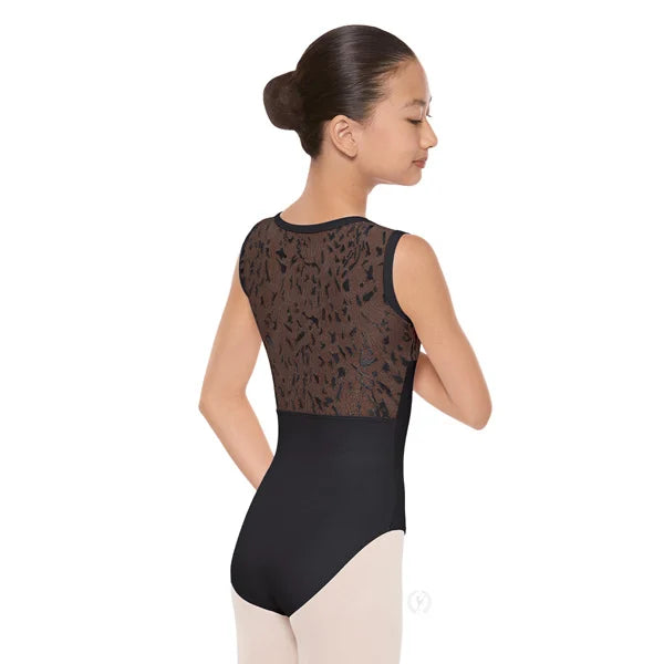 Girls Impression Mesh Wrap Leotard (78794c)
