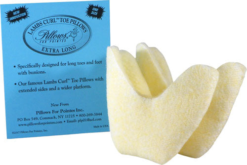 Extra Long Lambs Curl Toe Pillows (LCTPX)