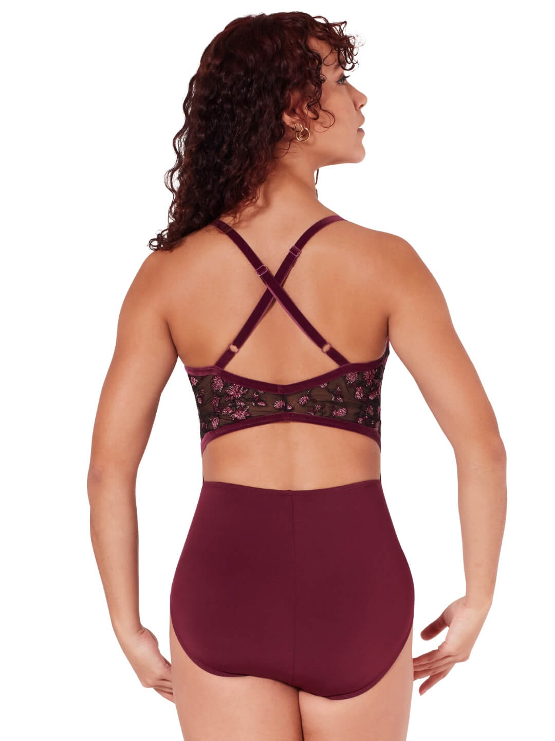 Ornate Romance Charisma Cami Criss Cross Back Leotard (F12400W)