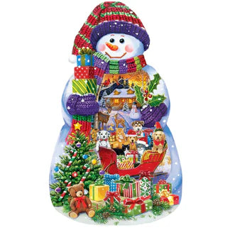 Snowman Spectacle Shaped 1000 Piece Puzzle (72444)