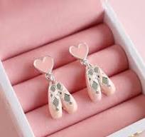Baller Slipper Drop Earrings (S9009)