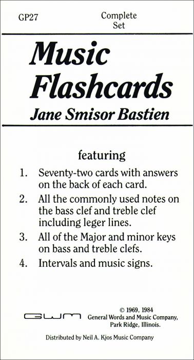 Bastien Music Flashcards (GP27)