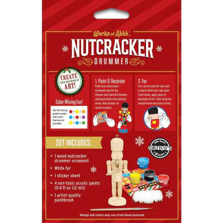NC Drummer Ornament Wood Paint Kit (22319)