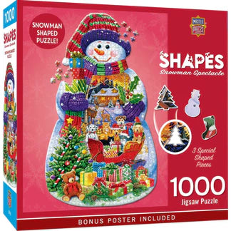 Snowman Spectacle Shaped 1000 Piece Puzzle (72444)